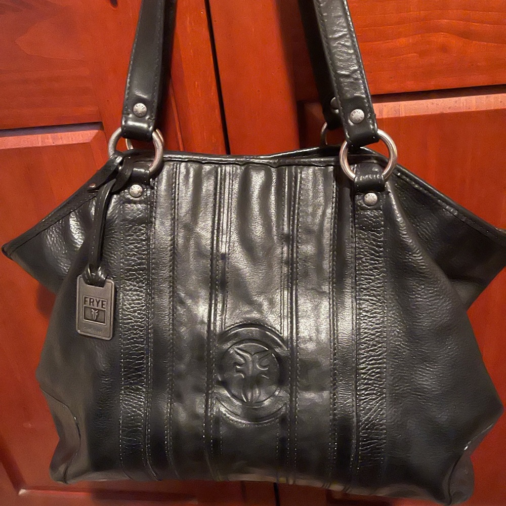 Frye Tote with Silver hardware